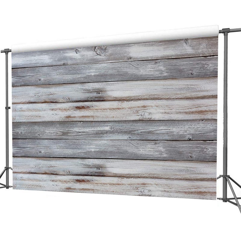 Dudaacvt 7x5ft White Wood Backdrop for Photography â€“ Vintage Wooden Board Background Birthday Party Wedding Baby Shower Photo Booth Decoration Banner Backdrop D400 - Image 3